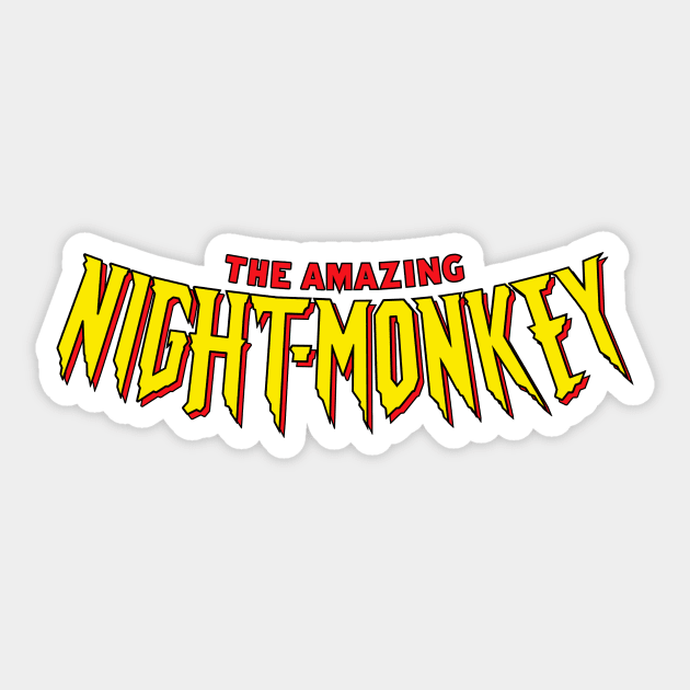 The Amazing Night-Monkey Sticker by Cattoc_C